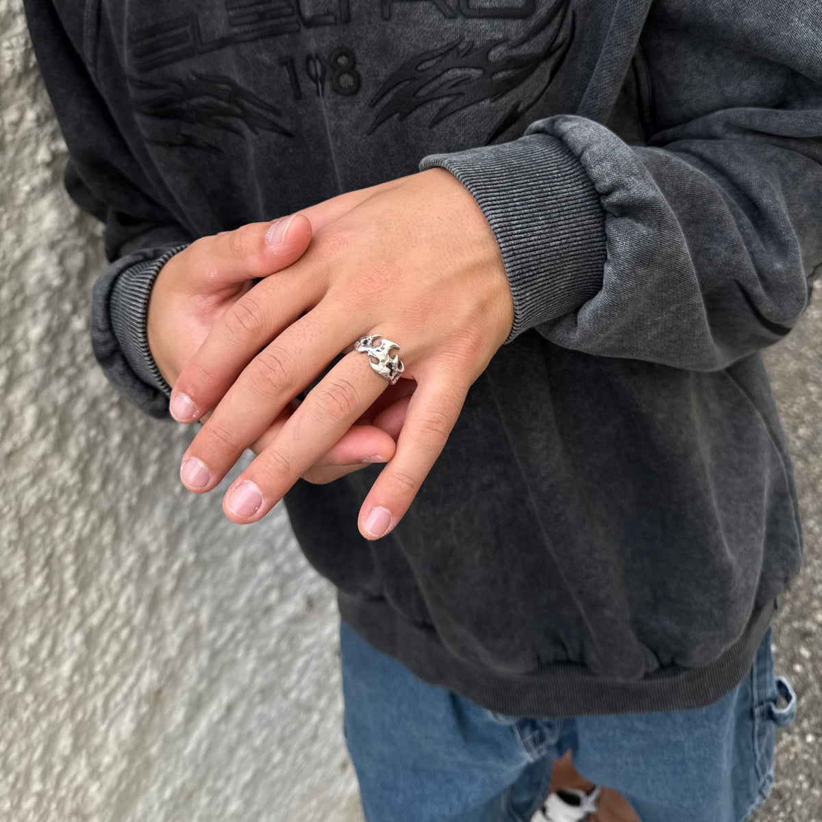 Paris - sterling silver ring