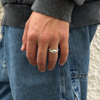 Zero - sterling silver ring