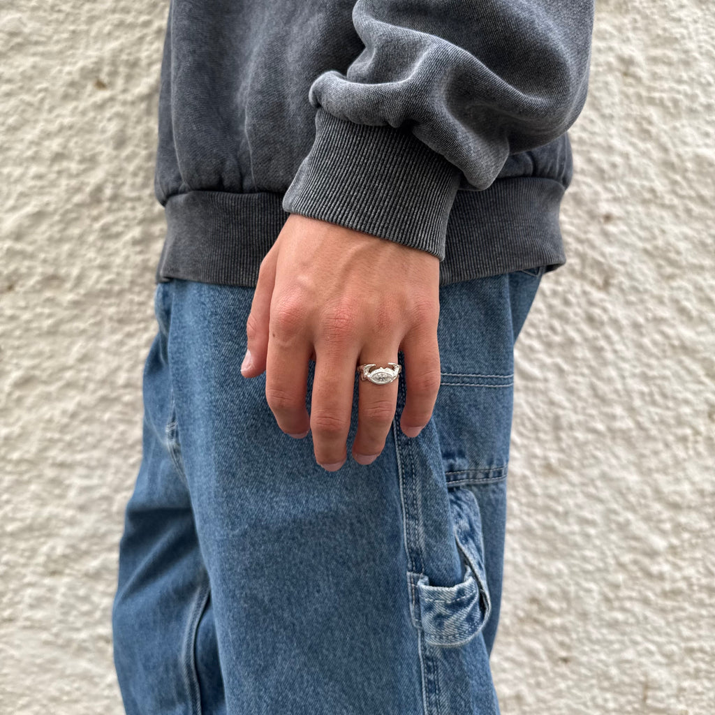 Zero - sterling silver ring