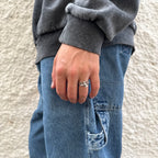 Paris - sterling silver ring