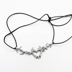 Heart With Thorns, collar de plata de ley 925 hecho a mano por ORAM Studio