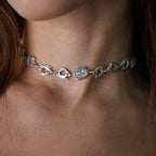 White Witch Necklace, collar de plata de ley 925 hecho a mano por ORAM Studio
