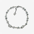 Cloud Bead Necklace, collar con cuentas de vidrio y dije de plata de ley 925