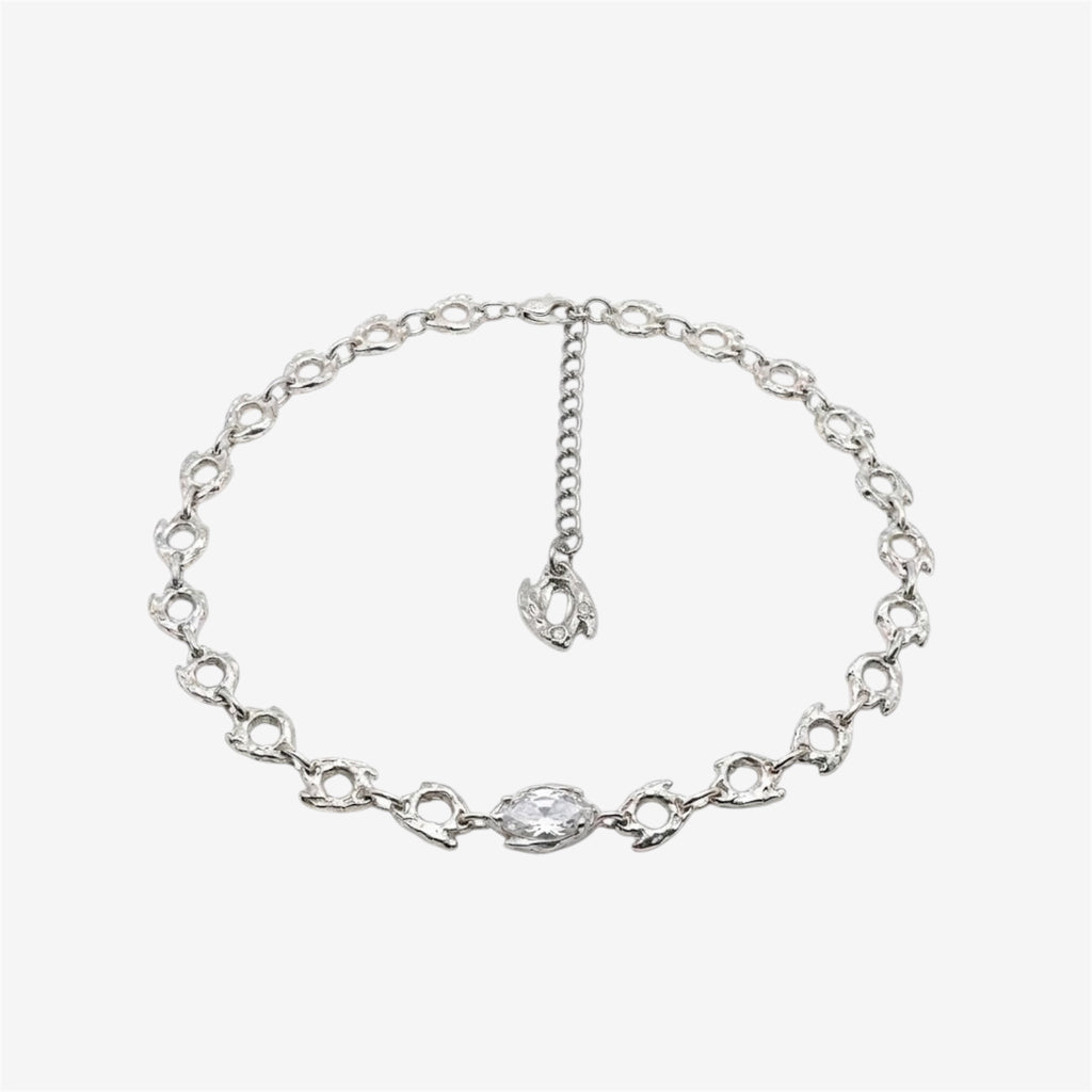 White Witch Necklace, collar de plata de ley 925 hecho a mano por ORAM Studio
