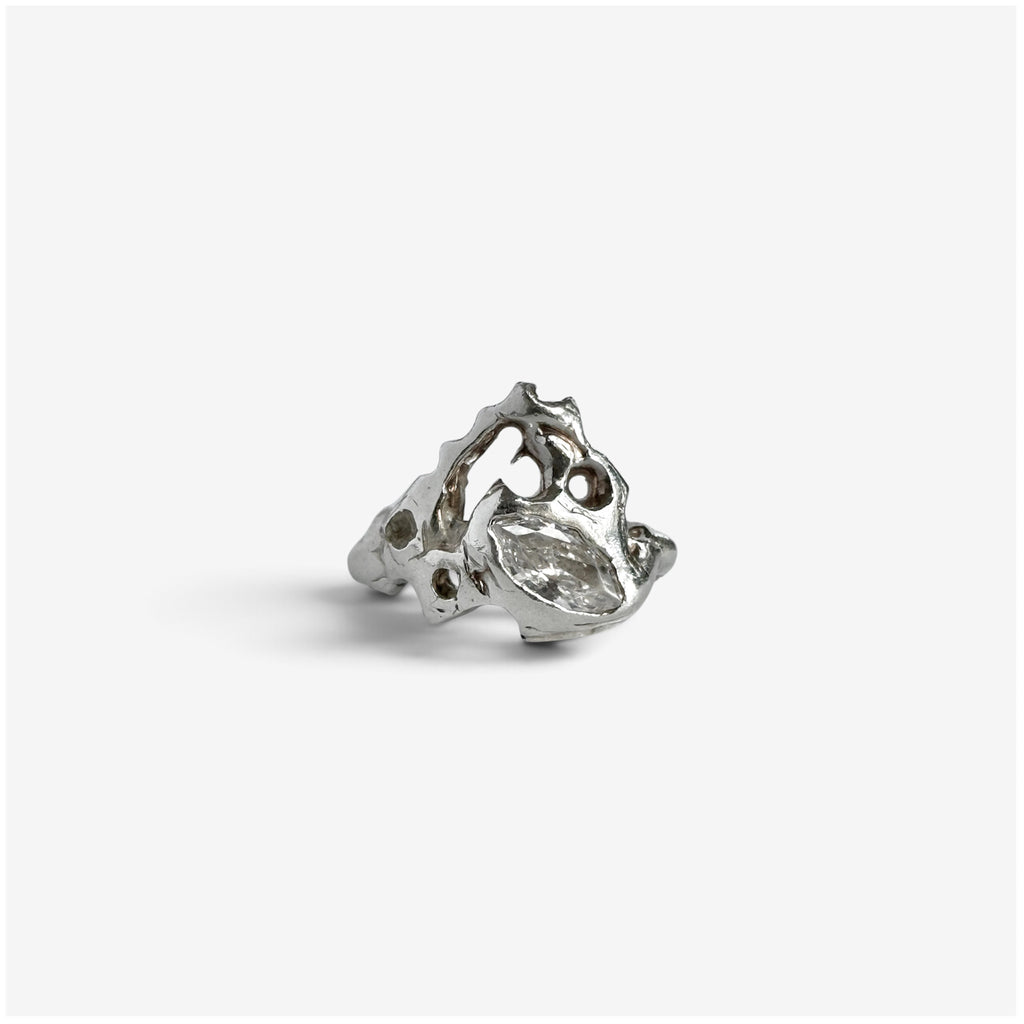 Snowflake, anillo de plata de ley 925 hecho a mano por ORAM Studio
