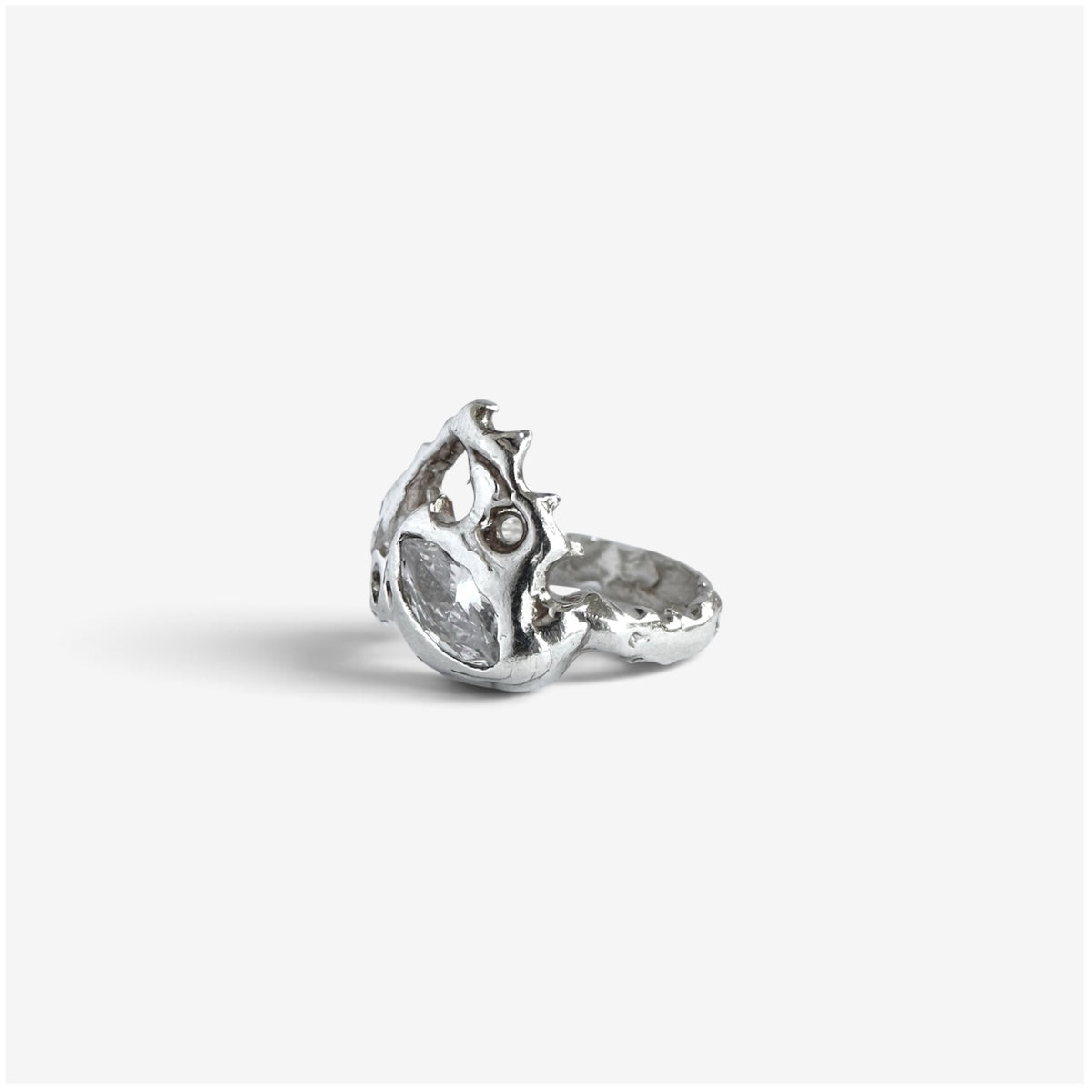 Snowflake, anillo de plata de ley 925 hecho a mano por ORAM Studio